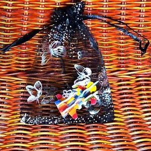 24 ct  3.5x4.5 "  Drawstring Organza bags